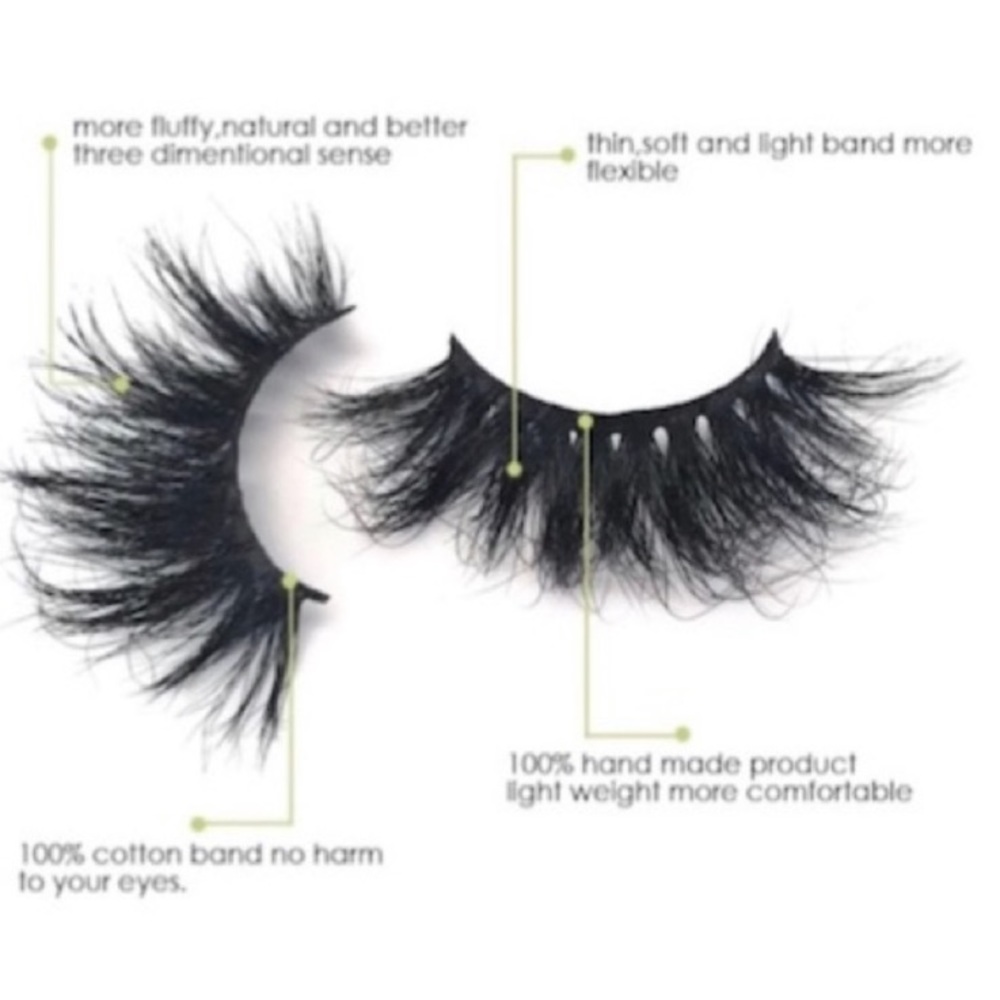 3D Natural Soft Fluffy 100% Mink Eyelashes - Picture 5 of 6